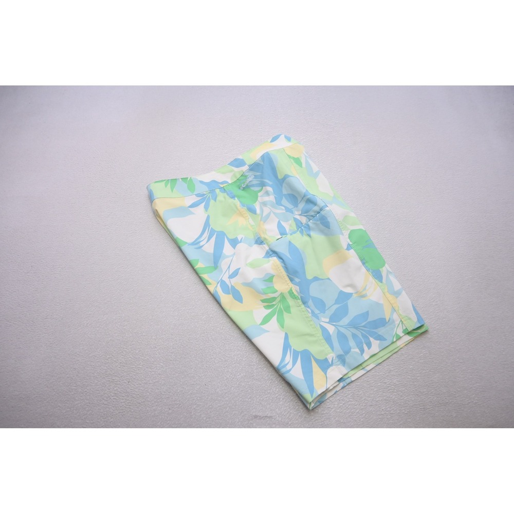 Columbia Board Shorts Mens‎ XL Hawaiian Floral Leaf Swim Trunks Excellent
